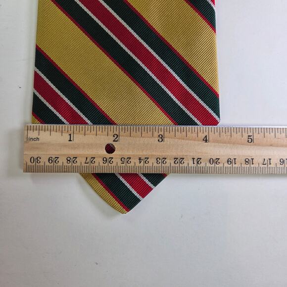 Vintage Repp Stripe Tie by Reis for Dayton’s Northbriar Shop Gold 4.25” Wide - Picture 7 of 7